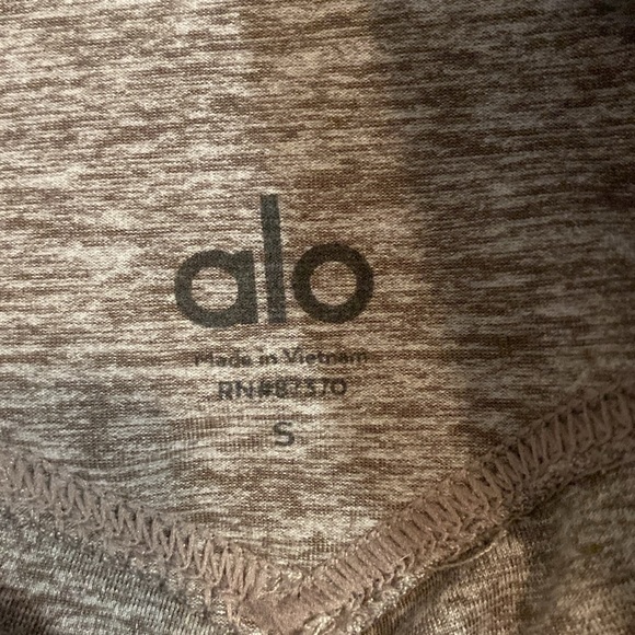 alo yoga Women's Sheila Alosoft High Waist Leggings Gray Black Brown Small - Picture 9 of 9